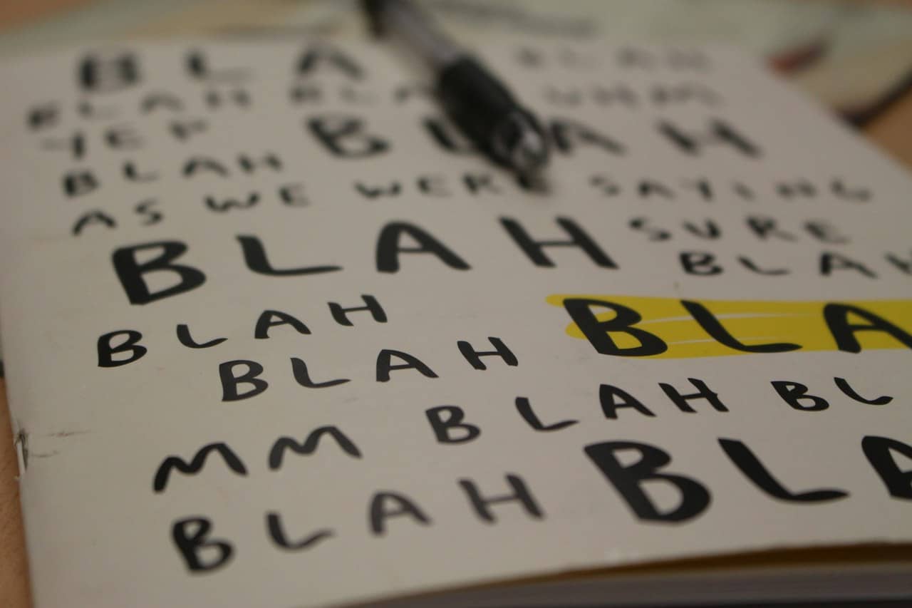 A close-up of a book with writing on it