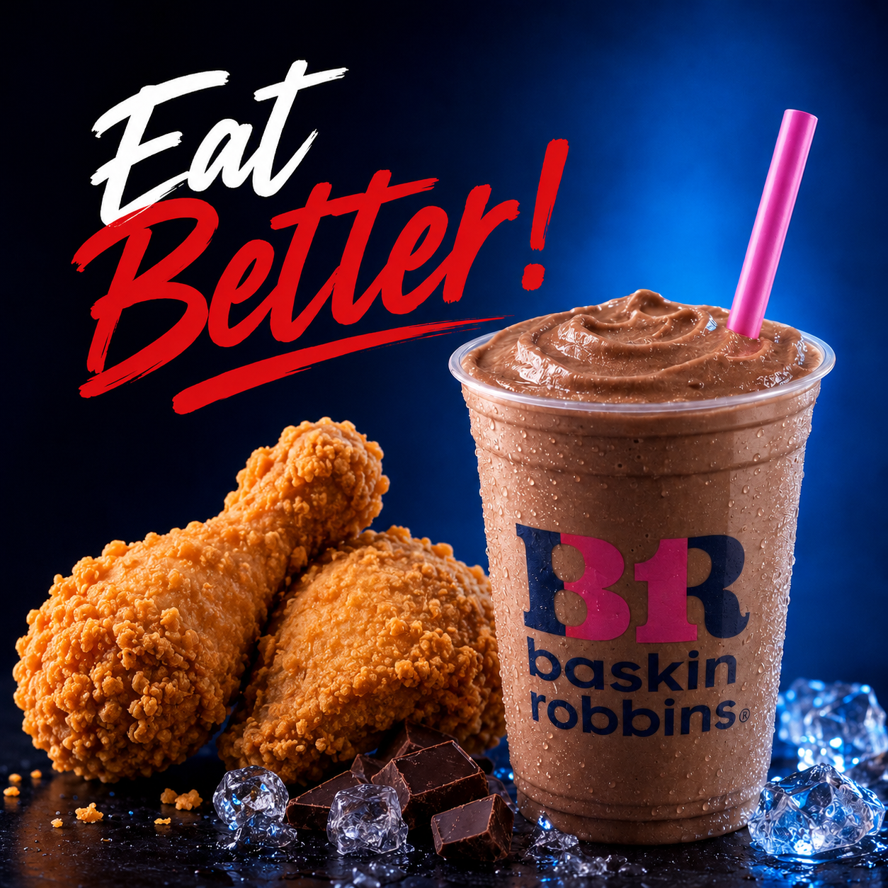 Texas Chicken And Chocolate Shake